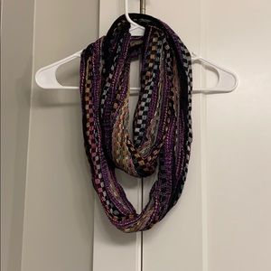 Multicolored Patterned Infinity Scarf